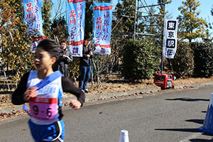 風をきって走る代表選手