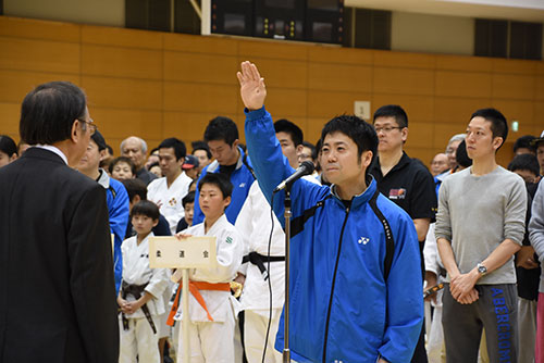 品川区バドミントン協会の選手宣誓