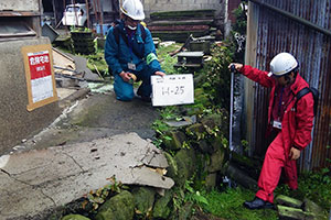 被災地で活動する派遣職員