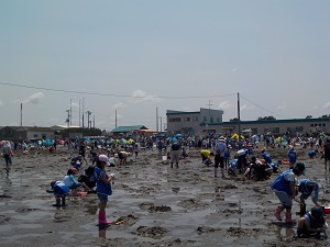 富津海岸へ到着