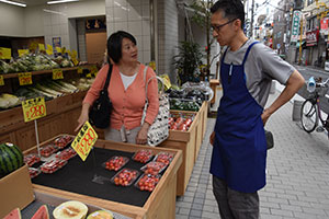 中真（青果）で英語応対