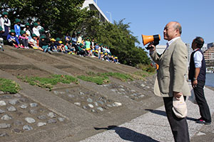 鮫洲曙町会懸田会長のあいさつ