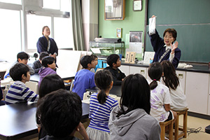 藤山さん親子による授業