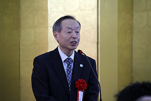 桑村副区長のお祝いの言葉