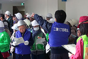 豊葉の杜学園 備蓄倉庫の確認