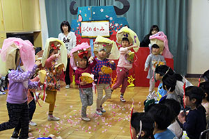 5歳児ゆり組の福の神