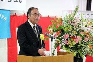 濱野区長の来賓祝辞