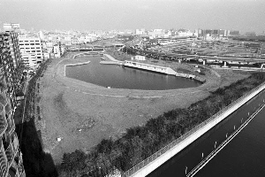 しながわ水族館の工事前(昭和57年撮影)