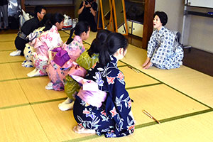 「日本舞踊」あいさつから