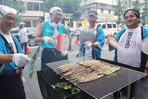 こんがりと焼きあがったさんま