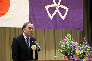 濱野区長の祝辞