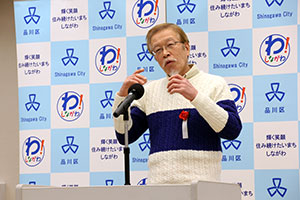 修了生代表 蛭田剛さんのお礼の言葉