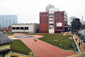 下神明駅から臨む表示板