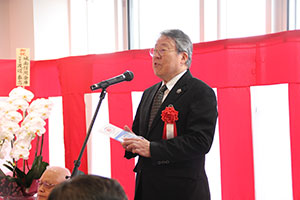 田村旗の台三丁目町会長の祝辞