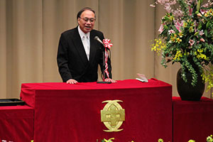 濱野区長の祝辞