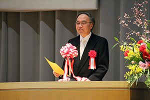 濱野区長の祝辞