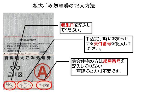 粗大 ゴミ 区 品川