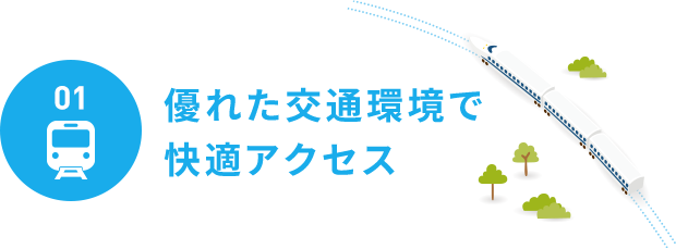 優れた交通環境で快適アクセス